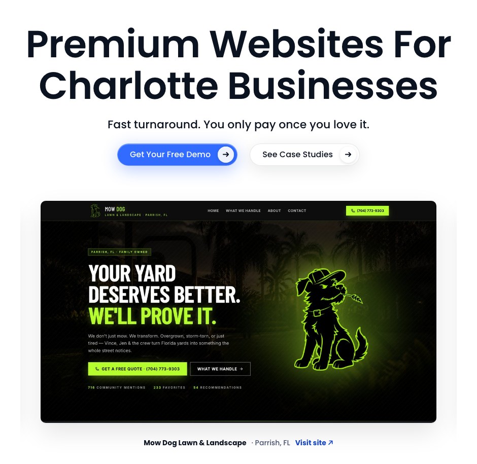 The agency website template